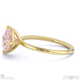 pink natural diamond east west princess cut solitaire engagement ring yellow gold with 9k yellow gold metal and princess shape diamond