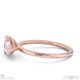 pink natural diamond east west pear cut solitaire engagement ring rose gold with 18k rose gold metal and pear shape diamond