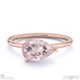 pink natural diamond east west pear cut solitaire engagement ring rose gold with 18k rose gold metal and pear shape diamond