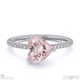 pink natural diamond heart cut east to west setting pave engagement ring platinum with platinum metal and heart shape diamond