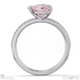 pink natural diamond heart cut east to west setting pave engagement ring platinum with platinum metal and heart shape diamond