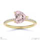 pink natural diamond heart cut east to west setting pave engagement ring yellow gold with 18k yellow gold metal and heart shape diamond