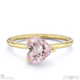 pink natural diamond heart cut east to west setting solitaire engagement ring yellow gold with 18k yellow gold metal and heart shape diamond