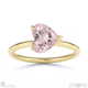 pink natural diamond heart cut east to west setting solitaire engagement ring yellow gold with 18k yellow gold metal and heart shape diamond