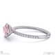 pink natural diamond marquise cut east to west setting pave engagement ring platinum with platinum metal and marquise shape diamond