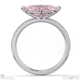 pink natural diamond marquise cut east to west setting pave engagement ring platinum with platinum metal and marquise shape diamond