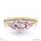 pink natural diamond marquise cut east to west setting solitaire engagement ring yellow gold with 9k yellow gold metal and marquise shape diamond