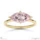 pink natural diamond marquise cut east to west setting solitaire engagement ring yellow gold with 9k yellow gold metal and marquise shape diamond