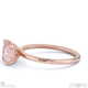 pink natural diamond radiant cut east to west setting solitaire engagement ring rose gold with 9k rose gold metal and radiant shape diamond