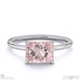 pink natural diamond east west radiant solitaire engagement ring white gold with 18k white gold metal and radiant shape diamond