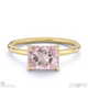 pink natural diamond radiant cut east to west setting solitaire engagement ring yellow gold with 9k yellow gold metal and radiant shape diamond