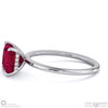 ruby princess cut hidden halo engagement ring white gold with 18k white gold metal and princess shape diamond