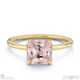 pink natural diamond asscher hidden halo engagement ring yellow gold with 9k yellow gold metal and asscher shape diamond