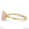 morganite emerald cut hidden halo engagement ring yellow gold with 18k yellow gold metal and emerald shape diamond