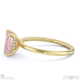 pink natural diamond hidden halo emerald cut solitaire engagement ring yellow gold with 18k yellow gold metal and emerald shape diamond