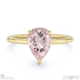 pink natural diamond pear cut hidden halo engagement ring yellow gold with 18k yellow gold metal and pear shape diamond