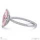 pink natural diamond marquise cut hidden halo side stones engagement ring white gold with 9k white gold metal and marquise shape diamond
