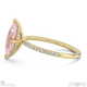 pink natural diamond hidden halo marquise side stone engagement ring yellow gold with 18k yellow gold metal and marquise shape diamond