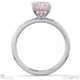 pink natural diamond radiant cut hidden halo engagement ring white gold with 9k white gold metal and radiant shape diamond