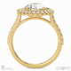 double halo natural diamond engagement ring yellow gold with 9k yellow gold metal and round shape diamond