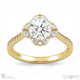 halo natural diamond engagement ring yellow gold with 8 marquise small natural diamonds with 9k yellow gold metal and round shape diamond