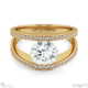 split band natural diamond engagement ring yellow gold with 9k yellow gold metal and round shape diamond
