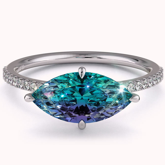 Alexandrite Engagement Rings