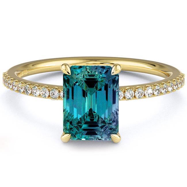 Alexandrite Trending Yellow Gold Rings