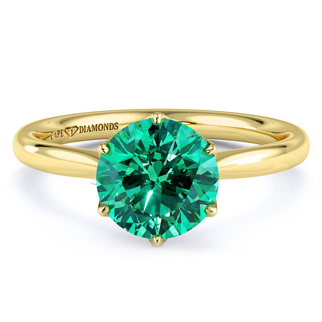 Trending Yellow Gold Tourmaline Engagement Rings