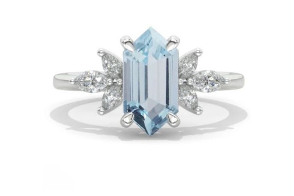 Feminine Aquamarine Cluster