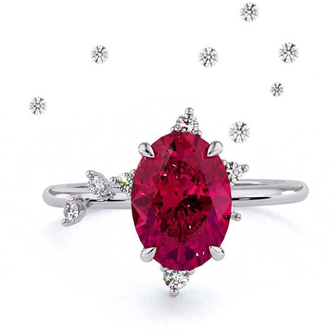 Celestial Spinel Engagement Rings