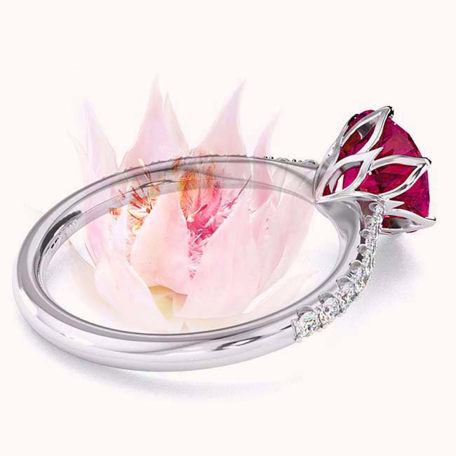 Fynbos Floral Spinel Engagement Rings