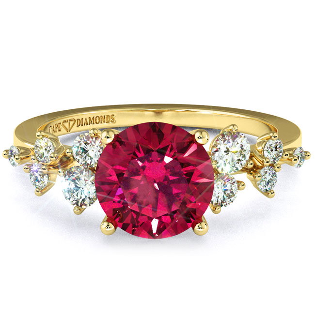Yellow Gold Trending Spinel Engagement Rings