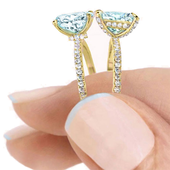 Trending Aquamarine Engagement Rings