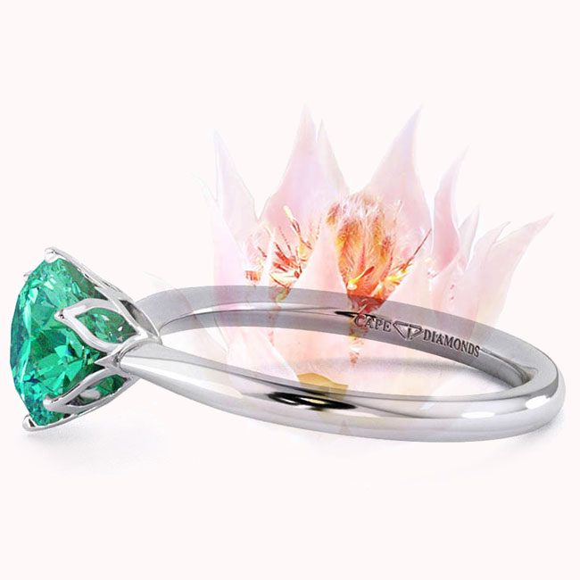 Fynbos Floral Green Garnet Engagement Rings