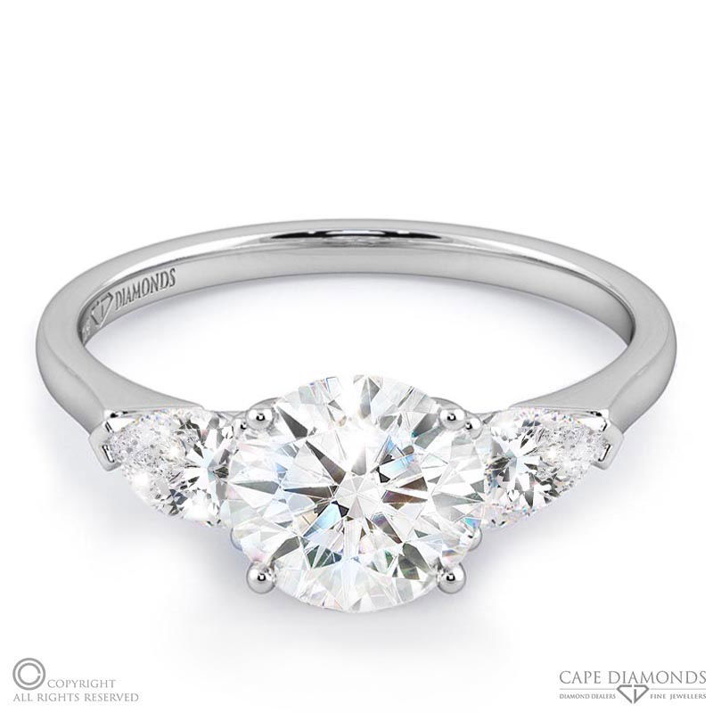 Trilogy Platinum Diamond Engagement Rings