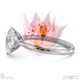 blushing bride oval lab grown diamond engagement ring platinum with platinum metal and oval shape diamond