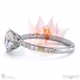 blushing bride pave round natural diamond engagement ring white gold with 9k white gold metal and round shape diamond