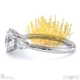 diamond pin cushion round pear trilogy engagement ring white gold with 18k white gold metal and round shape diamond