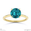 alexandrite round solitaire claw engagement ring yellow gold with 18k yellow gold metal and round shape diamond