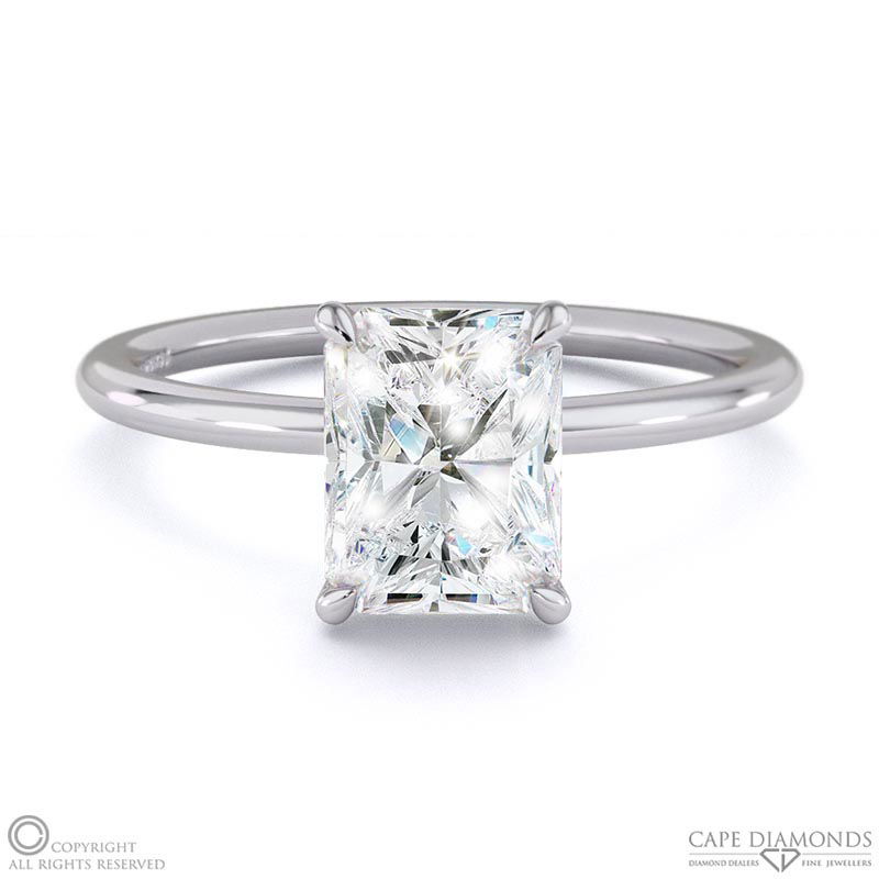 Solitaire Diamond Platinum Gold Engagement Rings