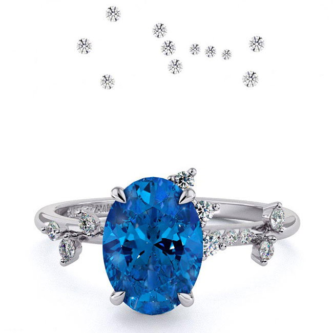 Celestial Sapphire Engagement Rings