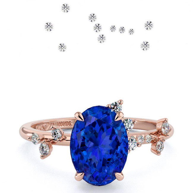 Rose Gold Celestial Tanzanite Gemstone Guide