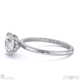 starlit hidden halo round diamond engagement ring white gold with 18k white gold metal and round shape diamond