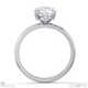 starlit hidden halo round diamond engagement ring white gold with 18k white gold metal and round shape diamond