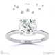 starlit hidden halo round diamond engagement ring white gold with 18k white gold metal and round shape diamond