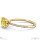 yellow natural diamond east west oval cut sidestones engagement ring yellow gold with 18k yellow gold metal and oval shape diamond