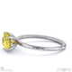 yellow natural diamond east west oval cut solitaire engagement ring platinum with platinum metal and oval shape diamond