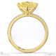 yellow lab grown diamond east west princess cut sidestones engagement ring yellow gold with 9k yellow gold metal and princess shape diamond