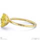 yellow lab grown diamond princess cut east to west solitaire engagement ring yellow gold with 9k yellow gold metal and princess shape diamond
